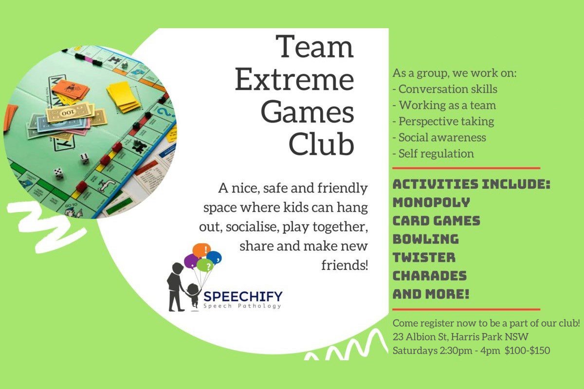 Team Extreme Games Club Flyer